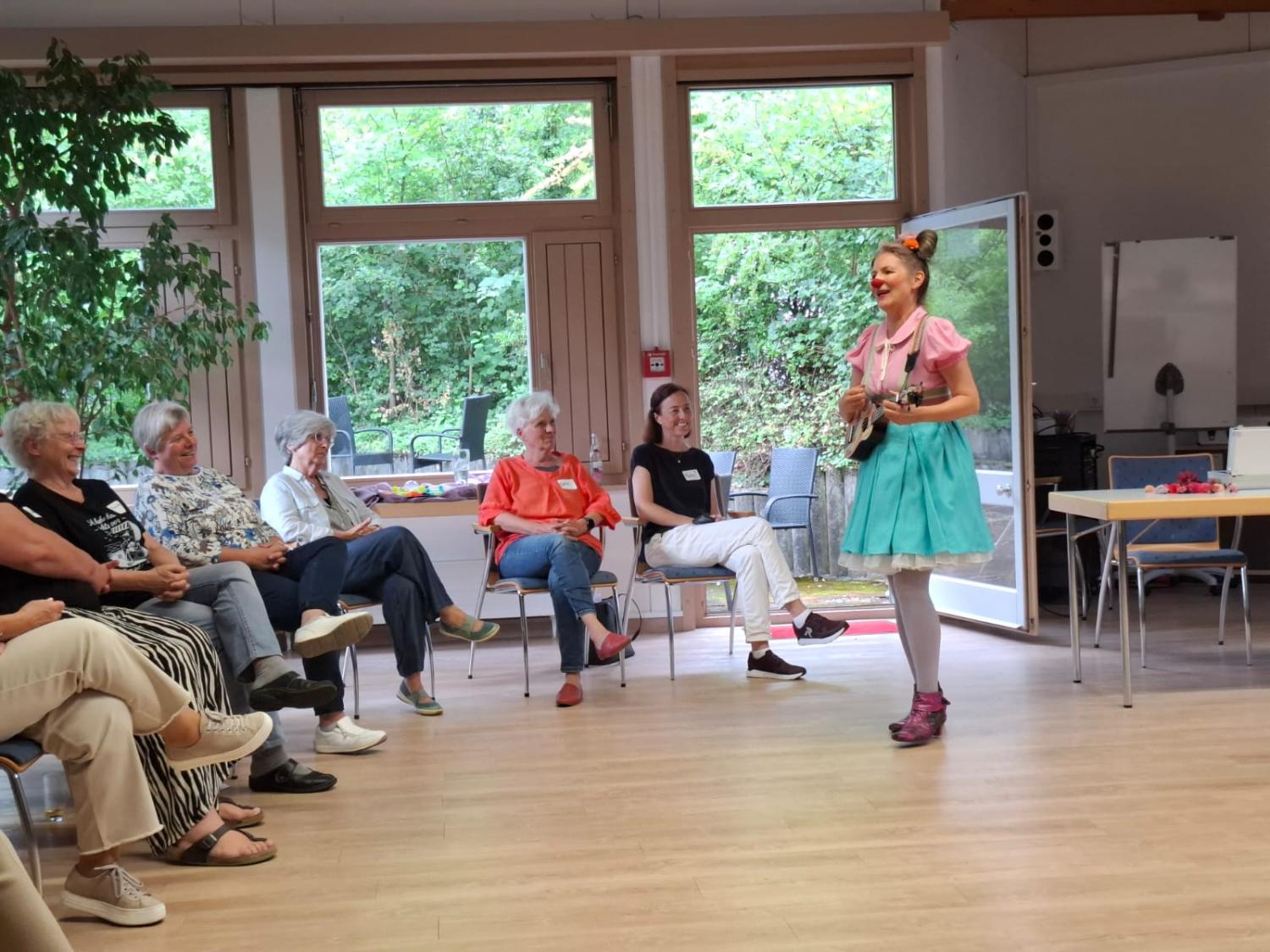 Achtsamkeit und Resilienz stärken: Clown. Foto: Annabel Egner.